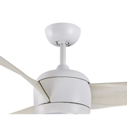 Lucci air 512911 - Ventilateur de plafond LED AIRFUSION NORDIC LED/20W/230V bois/blanc, Ø 142 cm + télécommande