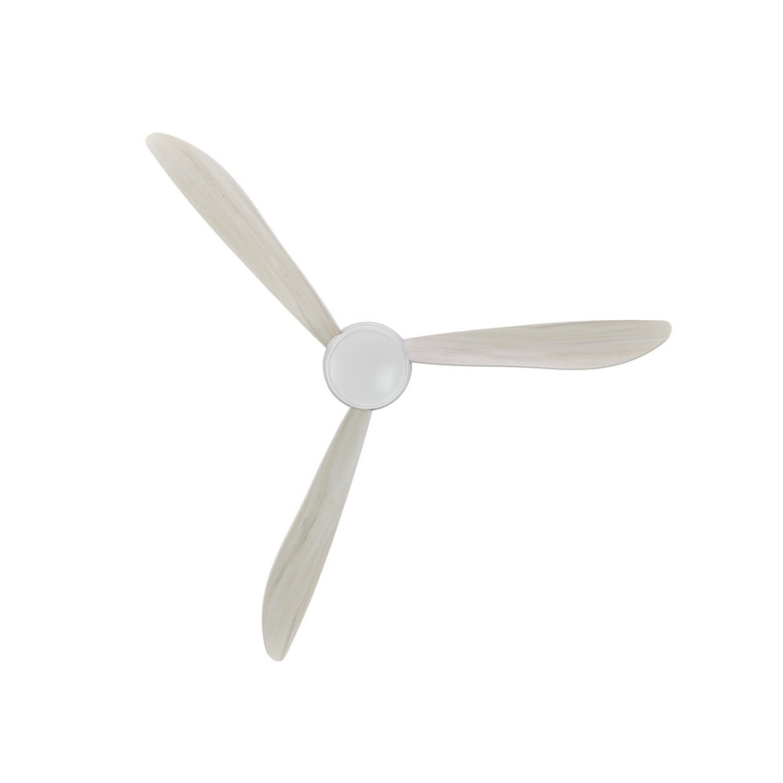 Lucci air 512911 - Ventilateur de plafond LED AIRFUSION NORDIC LED/20W/230V bois/blanc, Ø 142 cm + télécommande