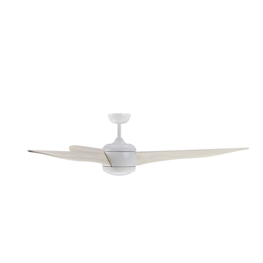 Lucci air 512911 - Ventilateur de plafond LED AIRFUSION NORDIC LED/20W/230V bois/blanc, Ø 142 cm + télécommande