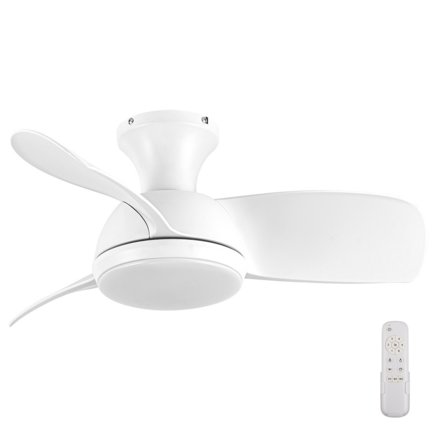 Lucci air 513071 - Ventilateur de plafond à intensité variable SYROS LED/18W/230V 3000/4000/6000K blanc + télécommande