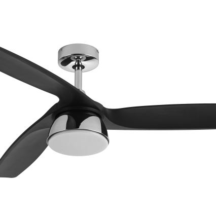 Lucci air 513072 - Ventilateur de plafond à intensité variable BRONX LED/18W/230V 3000/4000/6000K noir/chrome + télécommande