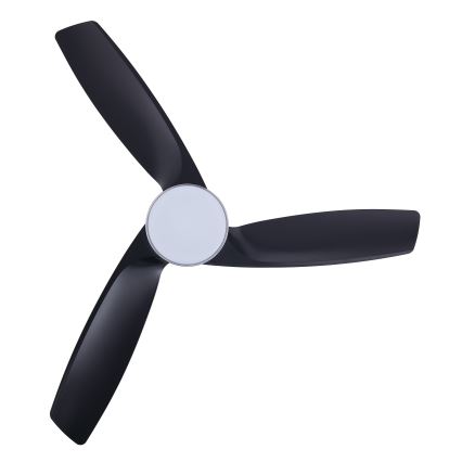 Lucci air 513072 - Ventilateur de plafond LED dimmable BRONX LED/18 W/230 V 3000/4000/6000 K noir/chrome brillant Ø 132 cm + télécommande