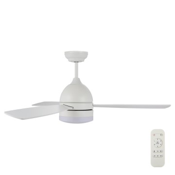 Lucci air 513075 - Ventilateur de plafond VECTOR LED/25W/230V 3000/4200/6500K blanc + télécommande
