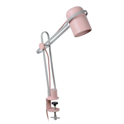 Lucide 05535/01/66 - Lampe de table enfant avec une pince BASTIN 1xE14/25W/230V rose