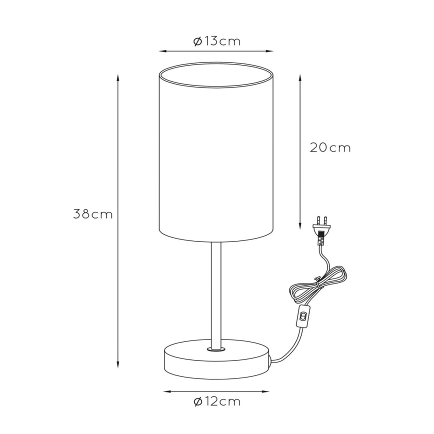 Lucide 08500/81/31 - lampe de table MODA 1xE27/60W/230V blanc