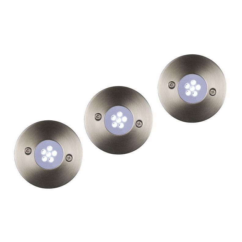 Lucide 11862/23/31 - LOT 3x Spot LED extérieur allées TRIO 3xLED/1,1W/230V