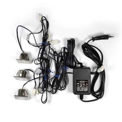 Lucide 11945/23/31 - SET 3x Spot LED encastrable DECK-LIGHT 3xLED/3W/12V