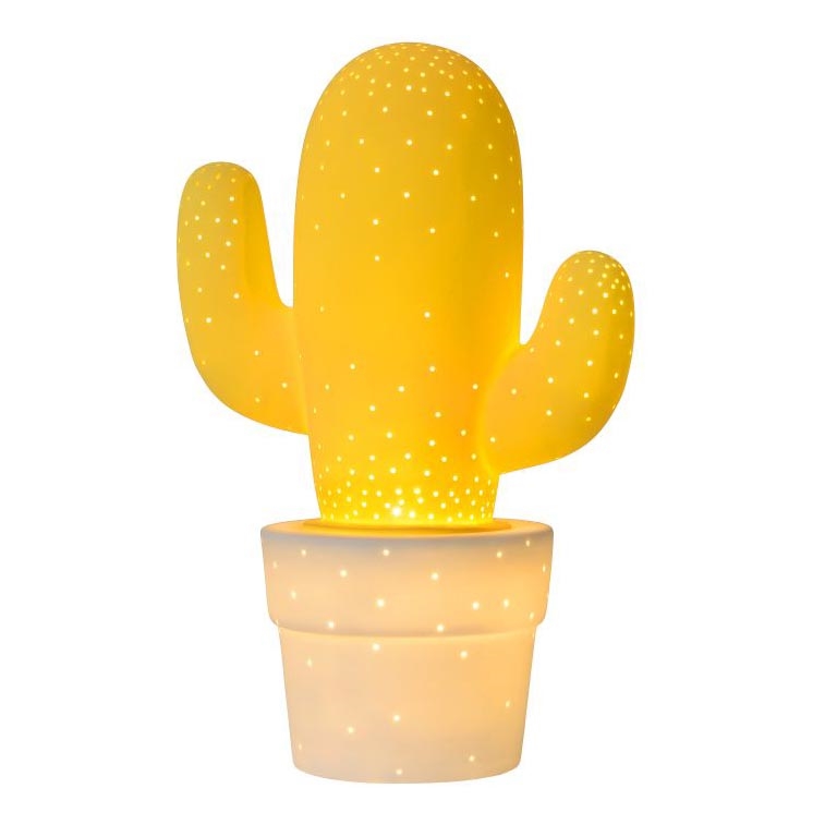 Lucide 13513/01/34 - lampe de table CACTUS 1xE14/40W/230V jaune