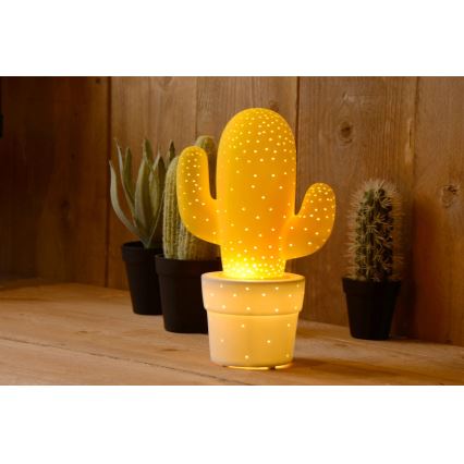 Lucide 13513/01/34 - lampe de table CACTUS 1xE14/40W/230V jaune