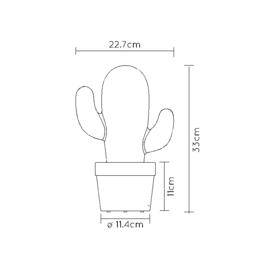 Lucide 13813/02/31 - Lampe extérieure de table LED à intensité modulable CACTUS LED/2W/5V IP44
