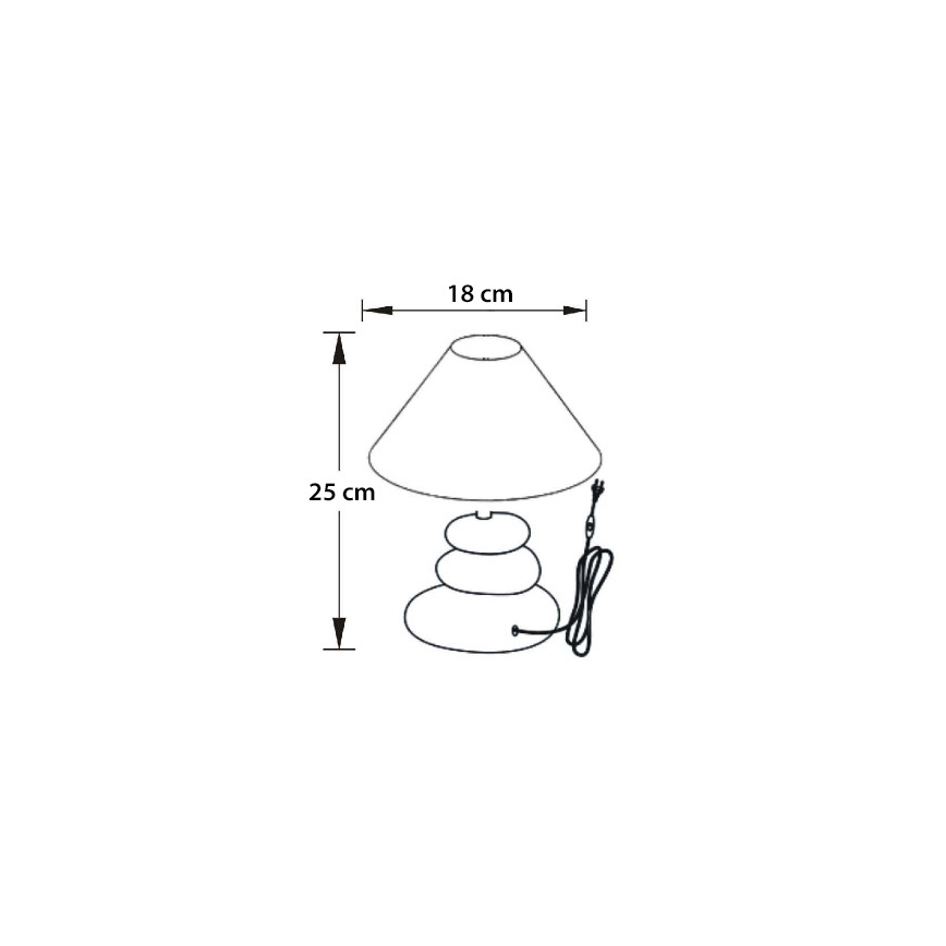 Lucide 14560/81/30 - Lampe de table KARLA 1xE14/ESL 9W/230V