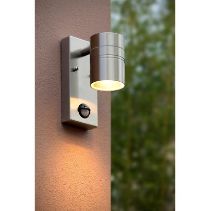 Lucide 14866/05/12 - Luminaire LED d'extérieur avec détecteur ARNE-LED 1xGU10/5W/230V IP44
