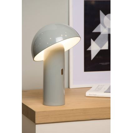 Lucide 15599/06/36 - Lampe de table LED à intensité modulable FUNGO LED/7,5W/230V gris