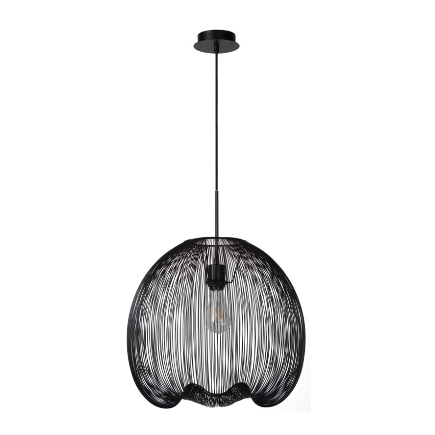 Lucide 20401/45/30 - Suspension WIRIO 1xE27/60W/230V noir 46 cm