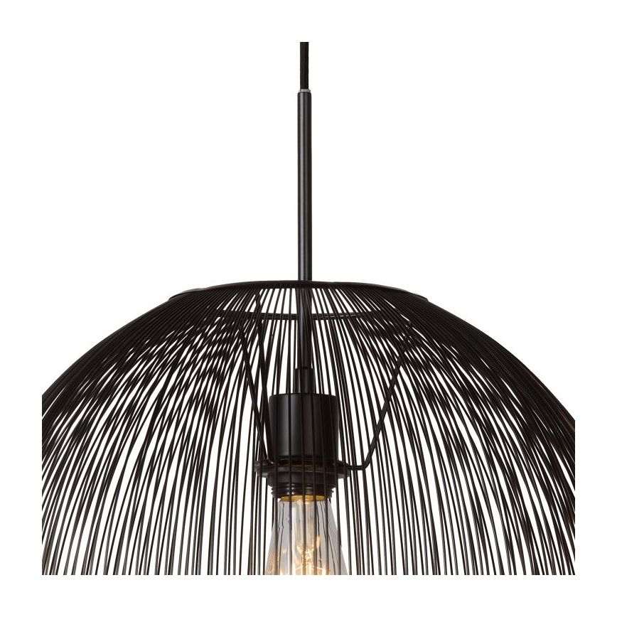Lucide 20401/45/30 - Suspension WIRIO 1xE27/60W/230V noir 46 cm
