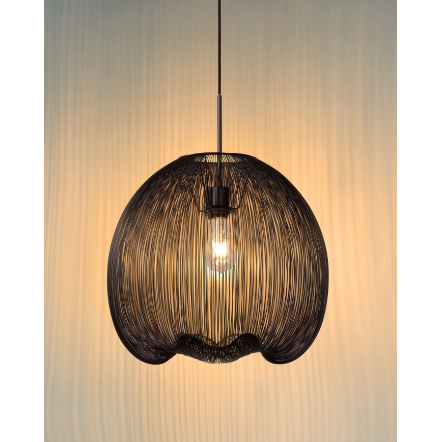 Lucide 20401/45/30 - Suspension WIRIO 1xE27/60W/230V noir 46 cm