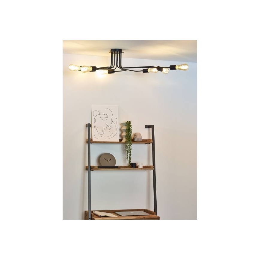 Lucide 21112/08/30 - Plafonnier LESTER 8xE27/40W/230V