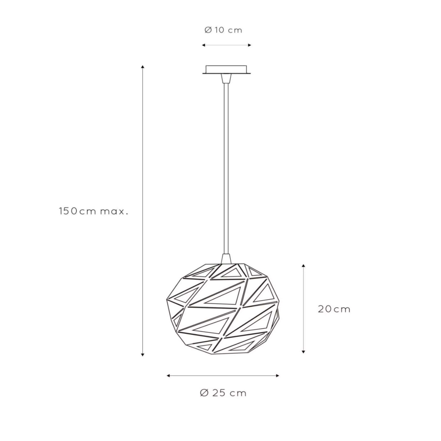 Lucide 21415/25/30 - Lustre avec fil MALUNGA 1xE27/60W/230V