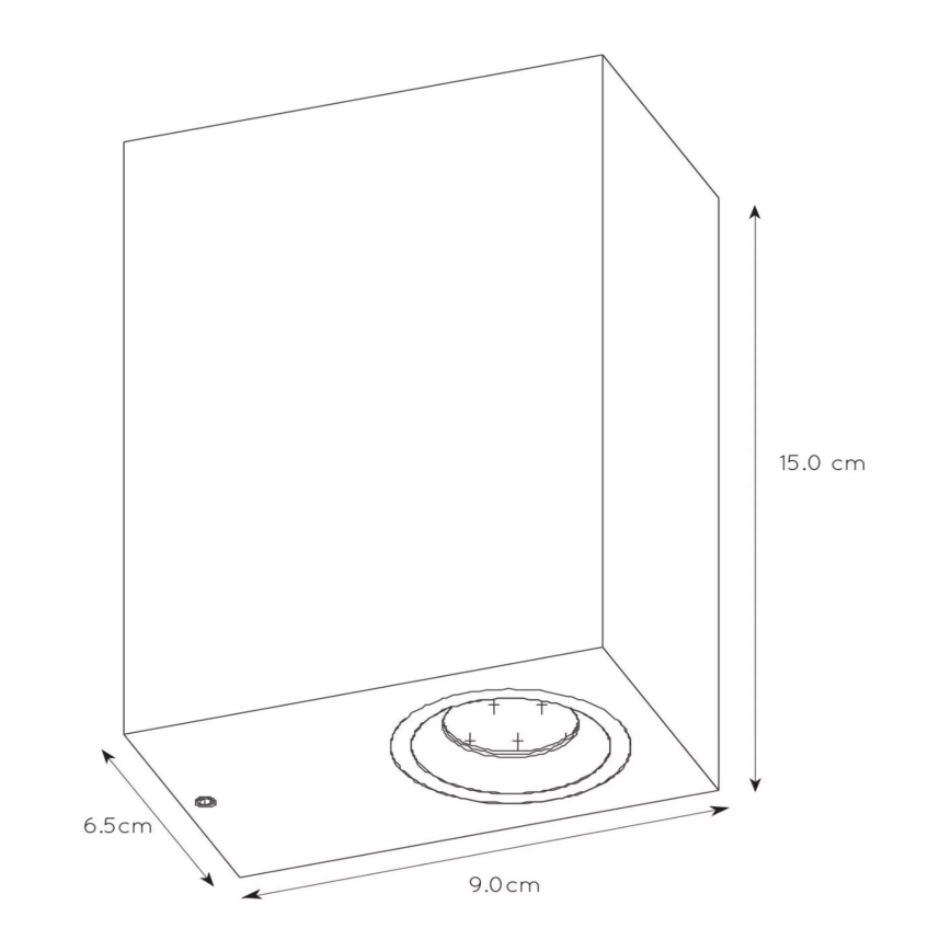 Lucide 22860/10/30 - Applique murale LED extérieure à intensité variable ZORA 2xGU10/5W/230V IP44