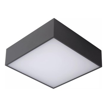 Lucide 27816/10/29 - Plafonnier salle de bain ROXANE LED/12W/230V 24x24 cm IP54 anthracite