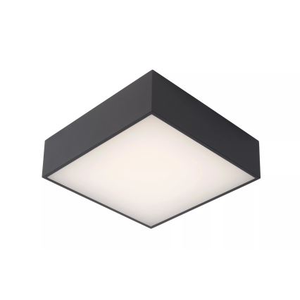 Lucide 27816/10/29 - Plafonnier salle de bain ROXANE LED/12W/230V 24x24 cm IP54 anthracite