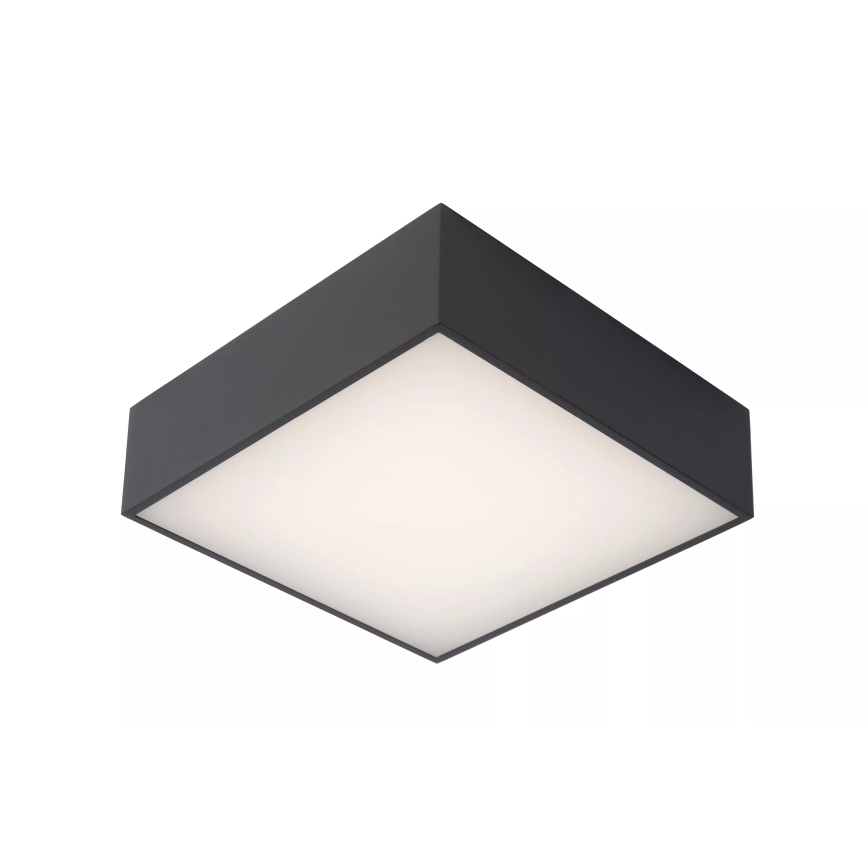 Lucide 27816/10/29 - Plafonnier salle de bain ROXANE LED/12W/230V 24x24 cm IP54 anthracite