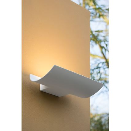 Lucide 27884/15/31 - Applique murale LED extérieure DYVOR-LED LED/15W/230V blanc 
