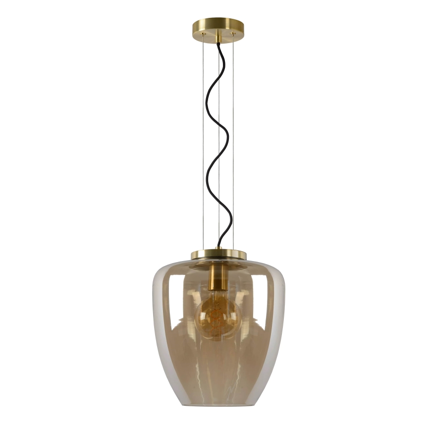 Lucide 30473/28/62 - Suspension filaire FLORIEN 1xE27/60W/230V dorée