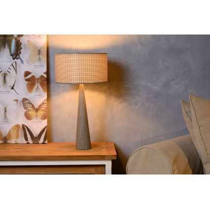 Lucide 30594/81/36 - lampe de table CONOS 1xE27/60W/230V gris