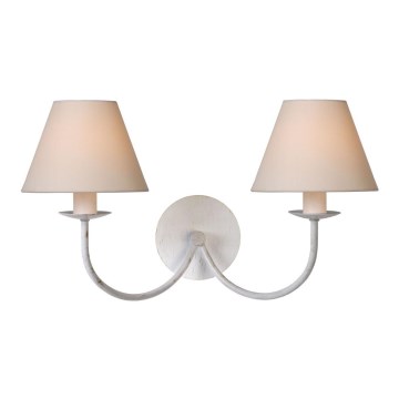 Lucide 31233/02/21 - Applique murale CAMPAGNE 2xE14/40W/230V blanc