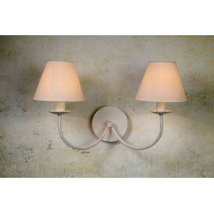 Lucide 31233/02/21 - Applique murale CAMPAGNE 2xE14/40W/230V blanc
