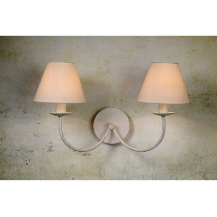 Lucide 31233/02/21 - Applique murale CAMPAGNE 2xE14/40W/230V blanc