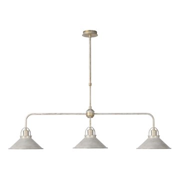 Lucide 31320/03/21 - Lustre avec tige BERKLEY 3xE27/60W/230V blanc patine
