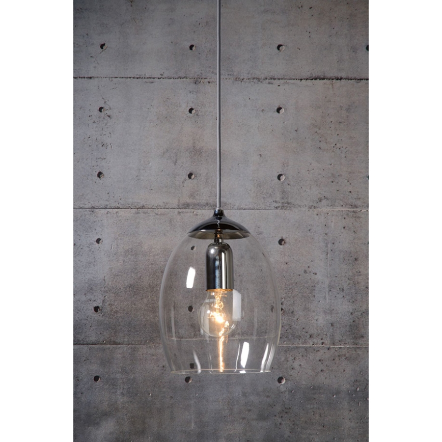Lucide 31485/01/11 - Suspension NORA 1xE27/60W/230V Chrome brillant