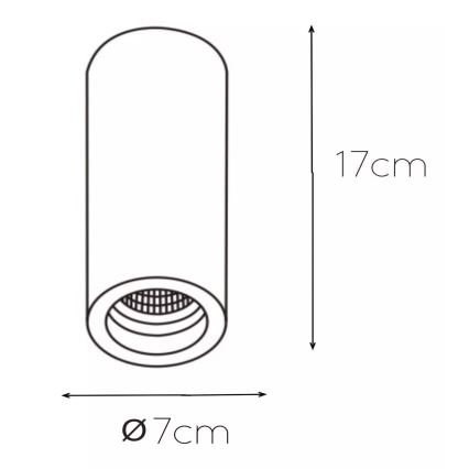 Lucide 35100/17/31 - Plafonnier GIPSY 1xGU10/35W/230V blanc