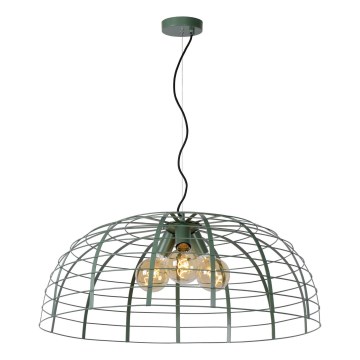 Lucide 45449/76/37 - Suspension filaire ELODIE 3xE27/40W/230V turquoise