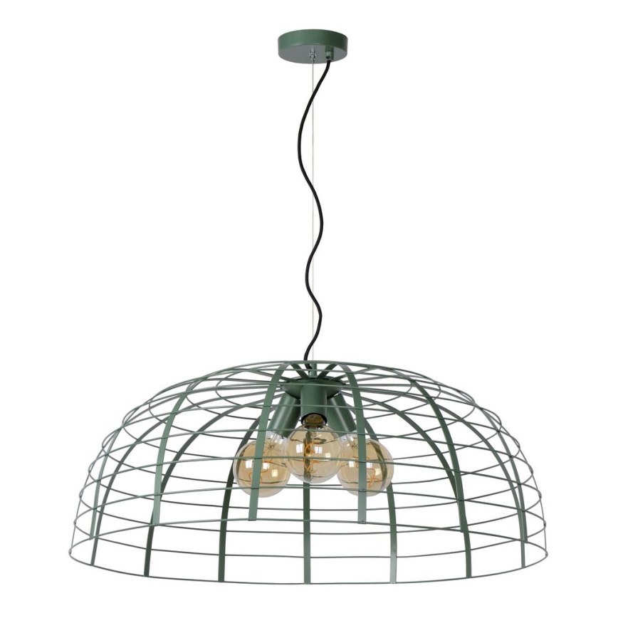 Lucide 45449/76/37 - Suspension filaire ELODIE 3xE27/40W/230V turquoise