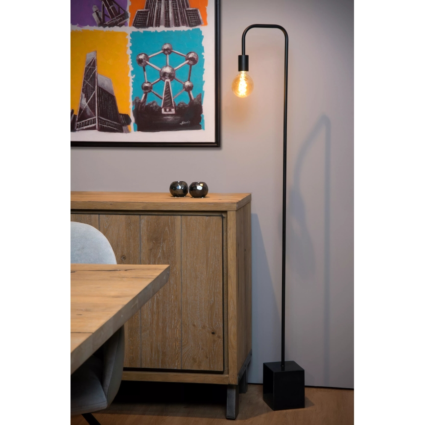 Lucide 45765/01/30 - Lampadaire LORIN 1xE27/40W/230V noir
