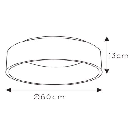 Lucide 46100/42/30 - Plafonnier à intensité variable TALOWE LED/42W/230V noir