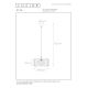 Lucide 46406/39/76 - Suspension filaire ETTA 1xE27/40W/230V d. 39 cm bois