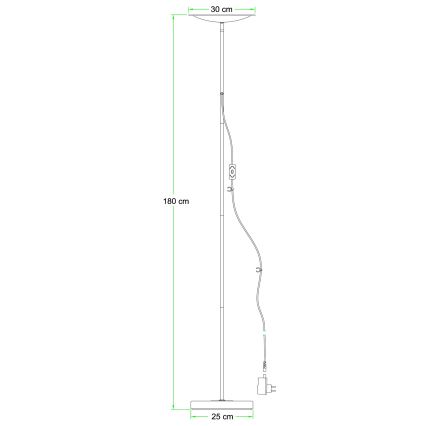 Lucide 46710/20/30 - Lampadaire PRYMUS LED/20W/230V
