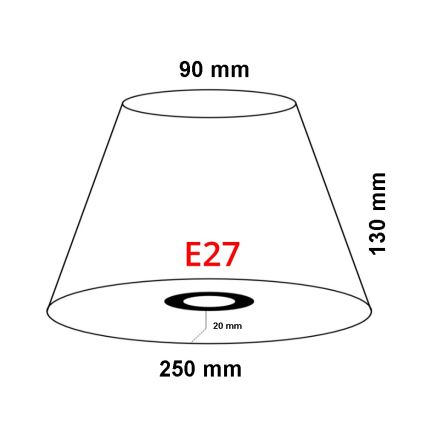 Lucide 61022/25/55 - Abat-jour journal E27 diamètre 25cm