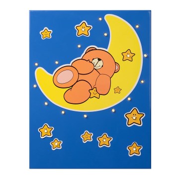 Lucide 71295/01/35 - Applique murale LED enfant KIDO-LED LED/1W/230V bleu