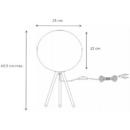 Lucide 71567/25/31 - Lampe de table GOOSY SOFT 1xE14/25W/230V