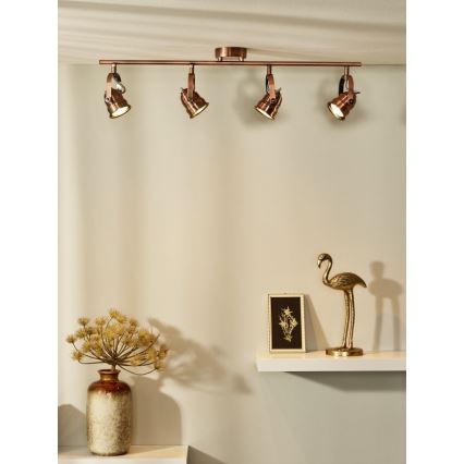 Lucide 77974/20/17 - Spot LED CIGAL 4xGU10/5W/230V cuivre