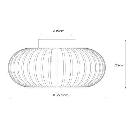 Lucide 78174/40/31 - Plafonnier MANUELA 1xE27/60W/230V d. 39,5 cm blanc