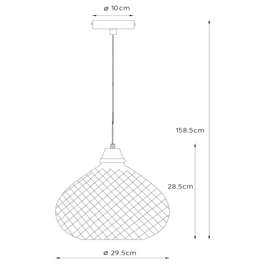 Lucide 78389/29/63 - Suspension filaire GERBEN 1xE27/40W/230V