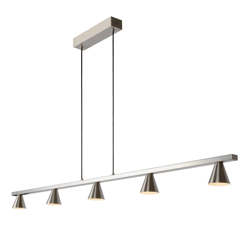 Lucide 79482/30/12 - suspension filaire LED à intensité variable DELANO 5xLED/5W/230V