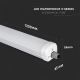 Lumière fluorescente industrielle X-SERIES LED/24W/230V 4000K 120cm IP65