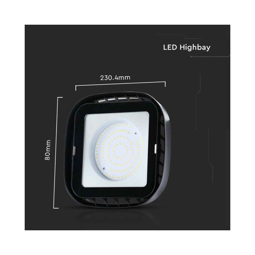 Lumière LED industrielle High Bay LED/100W/230V 4000K IP65
